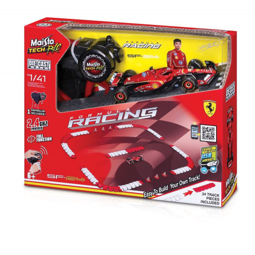 1:41 FORMULA RACING RC WITH TRACK- FERRARI (Case of 6)