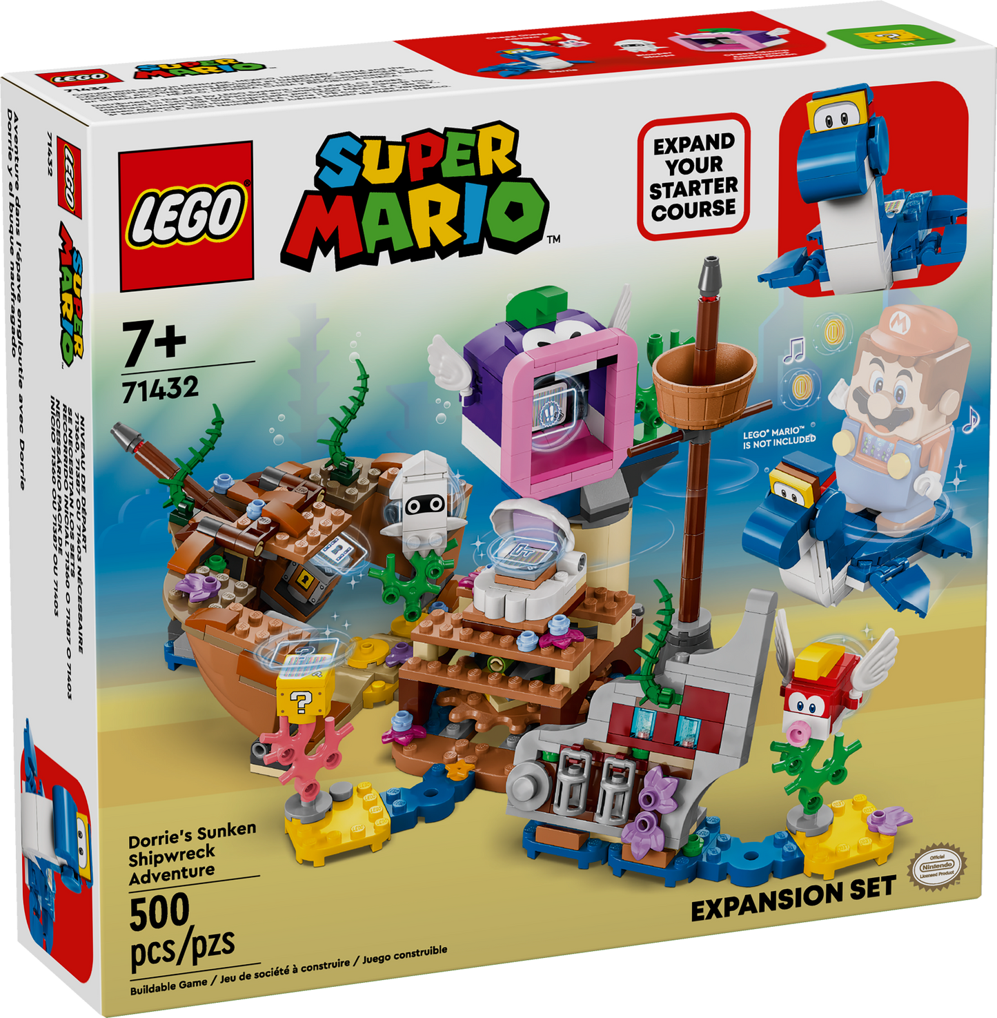 Lego® Super Mario™ Dorrie'S Sunken Shipwreck Adventure Expansion Set 71432