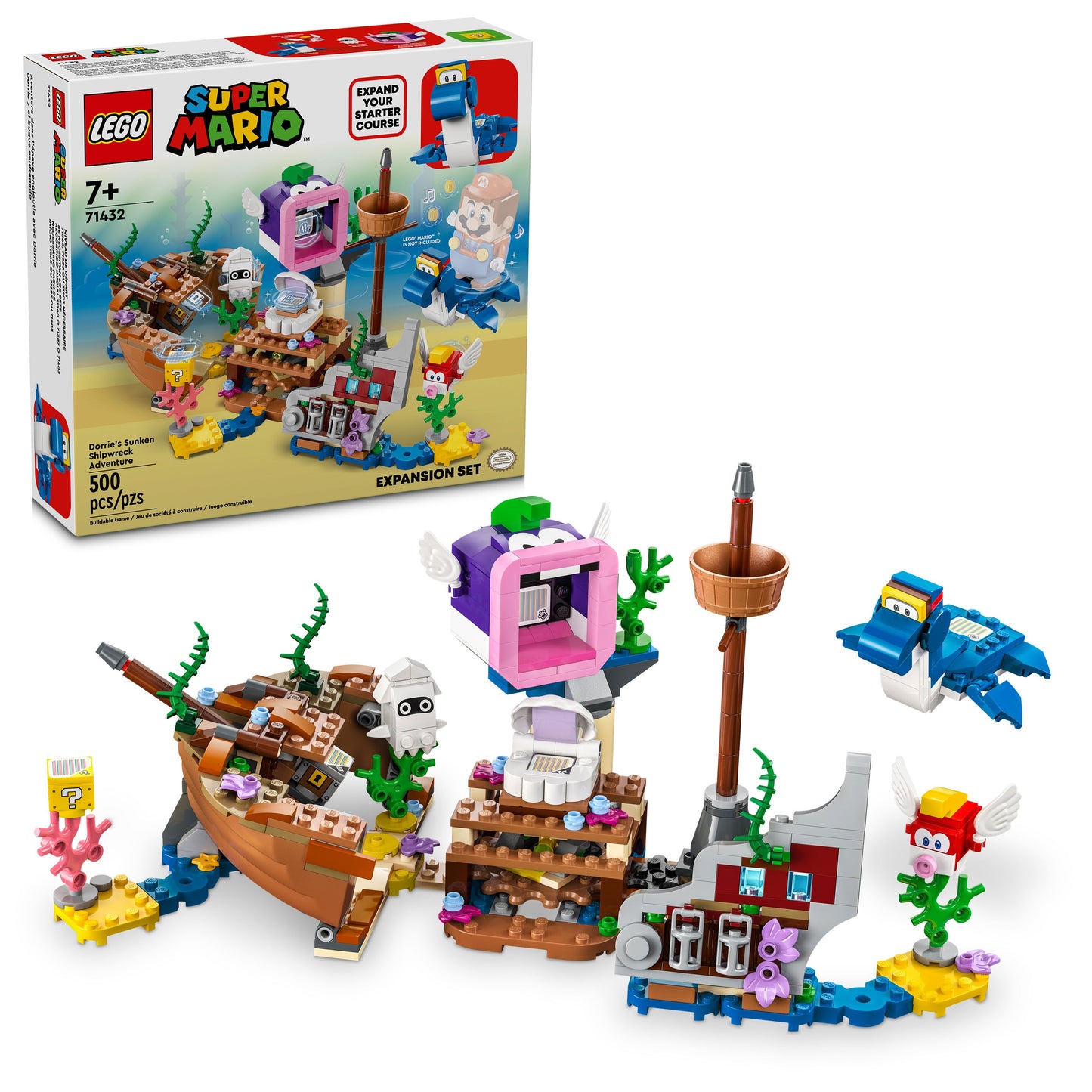 Lego® Super Mario™ Dorrie'S Sunken Shipwreck Adventure Expansion Set 71432