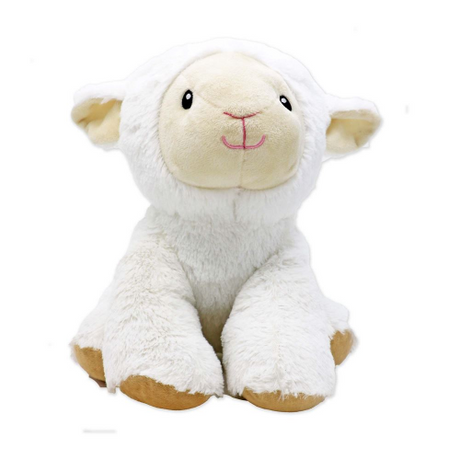 12" SITTING ANIMALS - WHITE LAMB (Case of 2)