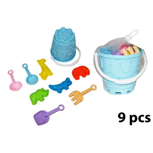 BEACH BUCKET WITH TOOLS 9pc (Case of 36)