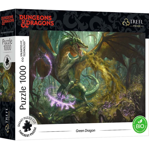 PUZZLE - DUNGEONS and DRAGONS - The HUNT for the GREEN DRAGON - 1000pc (Case of 6)