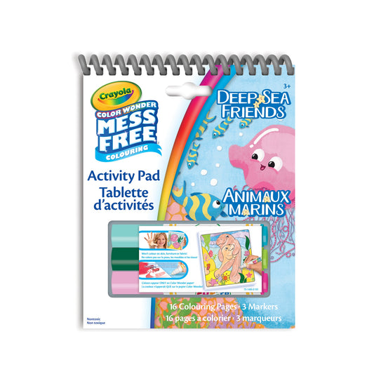 Crayola Color Wonder Mess-Free Travel Activity Pad, Deep Sea Friends (Case of 8)