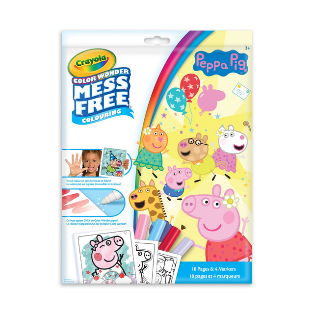 Crayola  Color Wonder Mess-Free Colouring Pages & Mini Markers, Peppa Pig