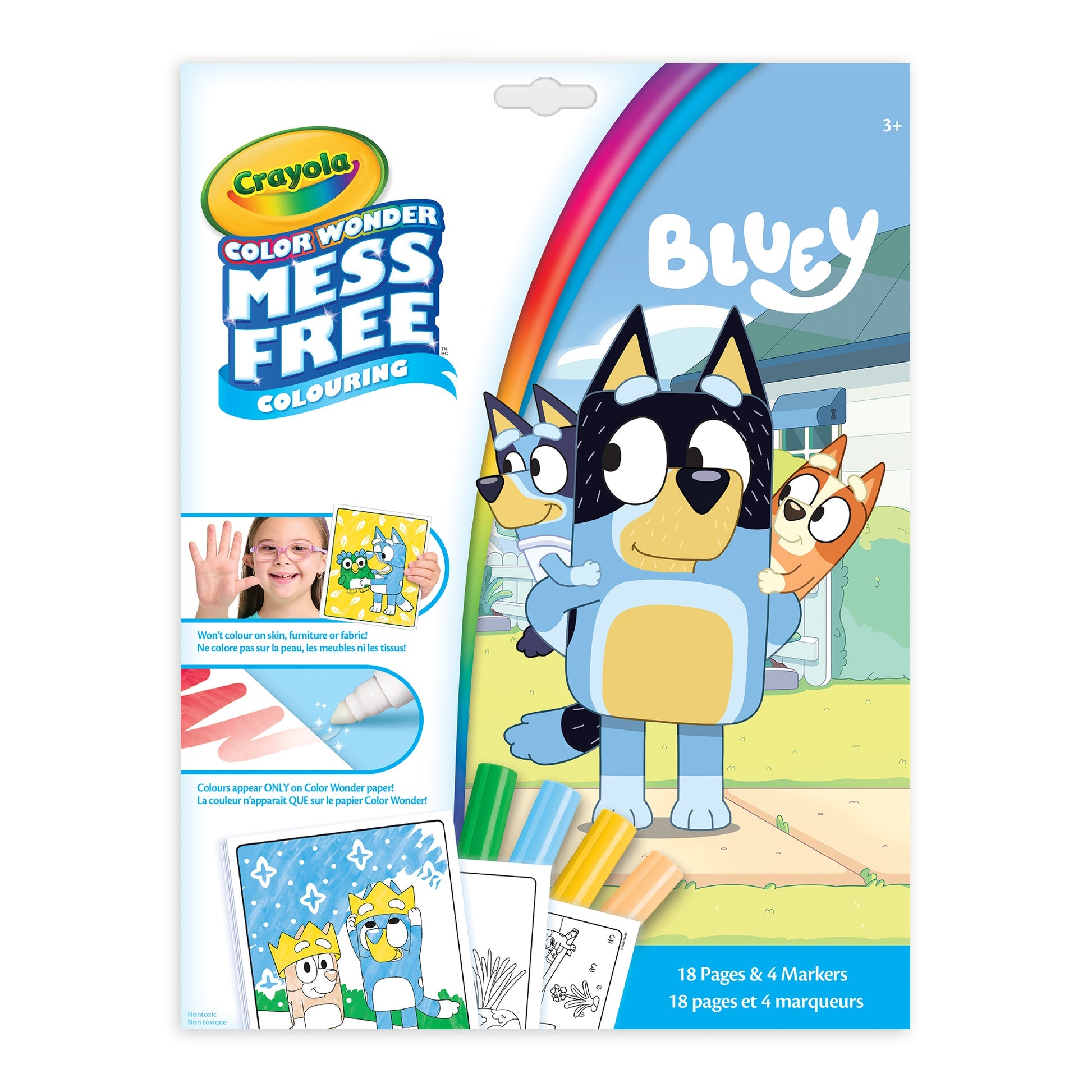 Crayola  Color Wonder Mess-Free Colouring Pages & Mini Markers, Bluey