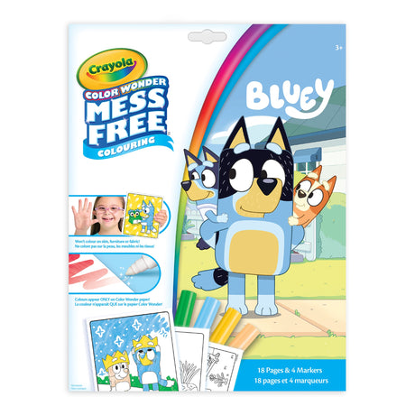 Crayola  Color Wonder Mess-Free Colouring Pages & Mini Markers, Bluey