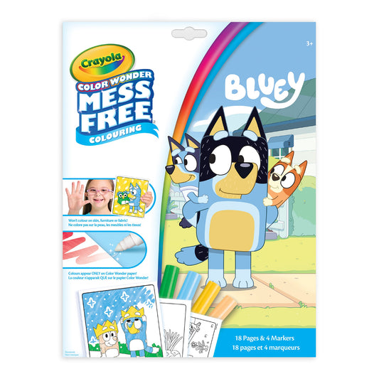 Crayola  Color Wonder Mess-Free Colouring Pages & Mini Markers, Bluey