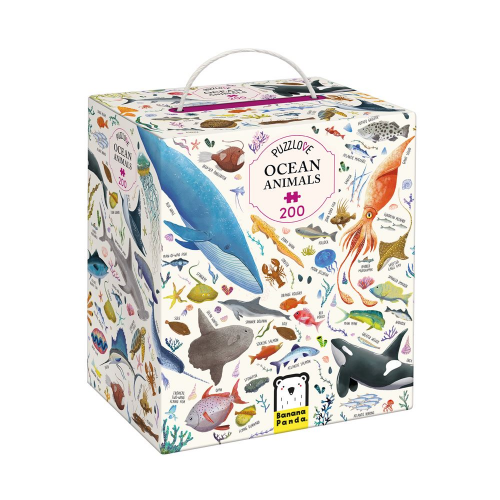 PUZZLOVE - 200pc PUZZLE OCEAN ANIMALS (7+) (Case of 8)