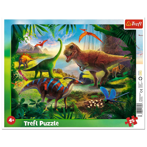 PUZZLE - FRAME - DINOSAURS - 25pcs (Case of 16)