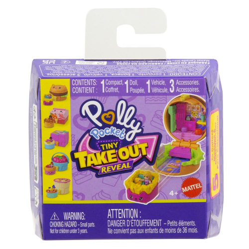 POLLY POCKET - TINY TAKEOUT REVEAL CDU ASST (Case of 8)