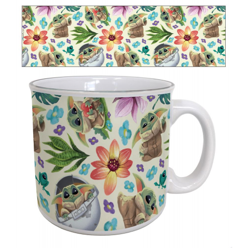 MANDALORIAN - FLORAL PATTERN - 20oz CERAMIC  MUG (Case of 12)
