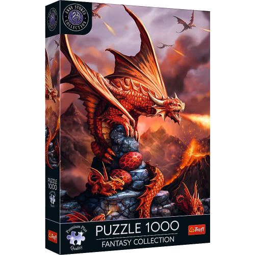 PUZZLE - PREMIUM PLUS - ANNE STOKES - FIRE DRAGON - 1000pcs (Case of 6)