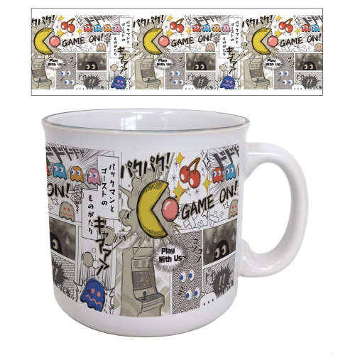 PAC-MAN - GAME ON ! - 20oz CERAMIC  MUG (Case of 12)