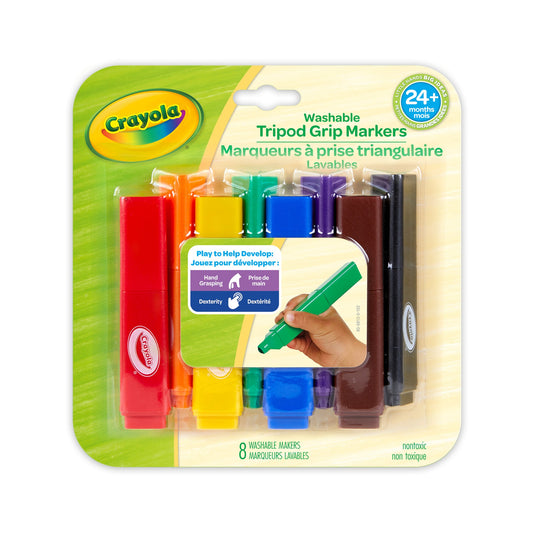 Crayola Washable Tripod Grip Markers (Case of 12)