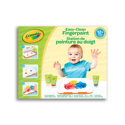 Crayola  Easy-Clean Fingerpaint Set