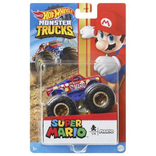 HOT WHEELS - MONSTER TRUCK - 1:64 DIECAST ENTERTAINMENT ASST (Case of 6)