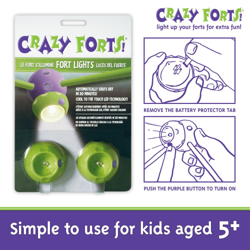 CRAZY FORTS - LIGHTS - 2pc Pkg (EA) (Case of 20)