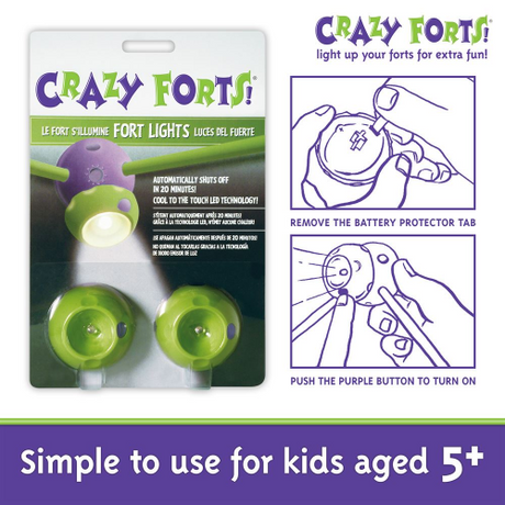CRAZY FORTS - LIGHTS - 2pc Pkg (EA) (Case of 20)