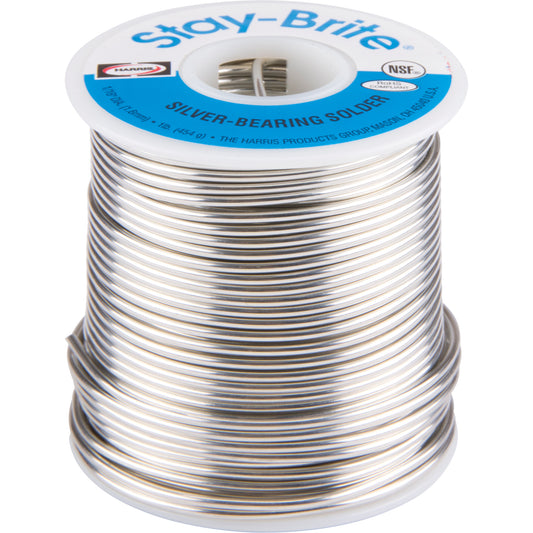 Stay-Brite® Solders, Lead-Free, 96% Tin 4% Silver, Solid Core, 0.0625" Dia.