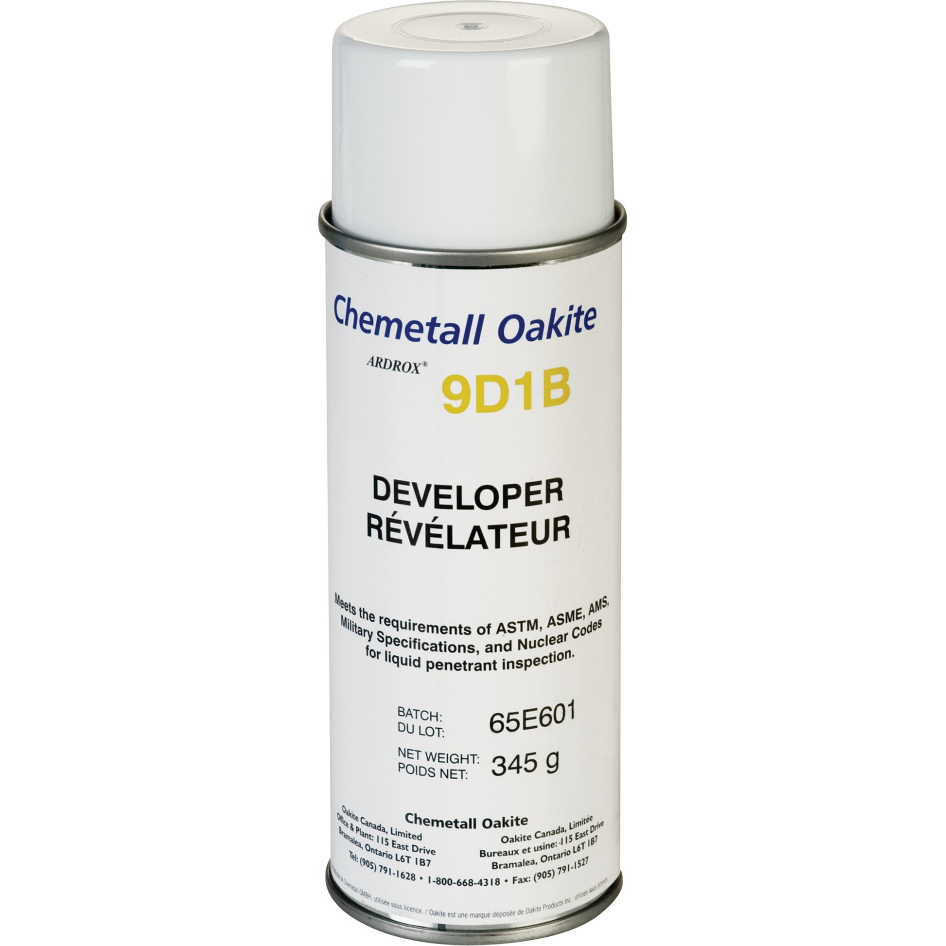 Ardrox® - 9D1B Non-Aqueous Developers, Aerosol Can