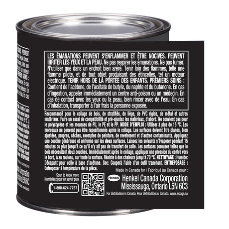 LePage Contact Cement, Light Amber Heavy Duty, 118 ml Can, Pack of 1 LePage