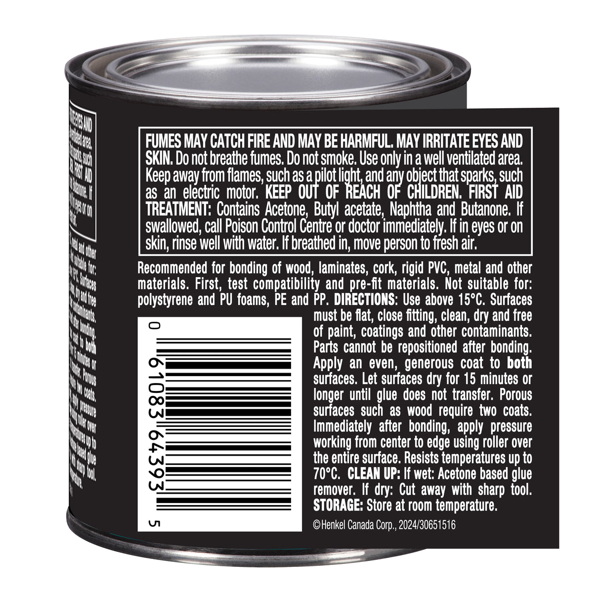 LePage Contact Cement, Light Amber Heavy Duty, 118 ml Can, Pack of 1 LePage