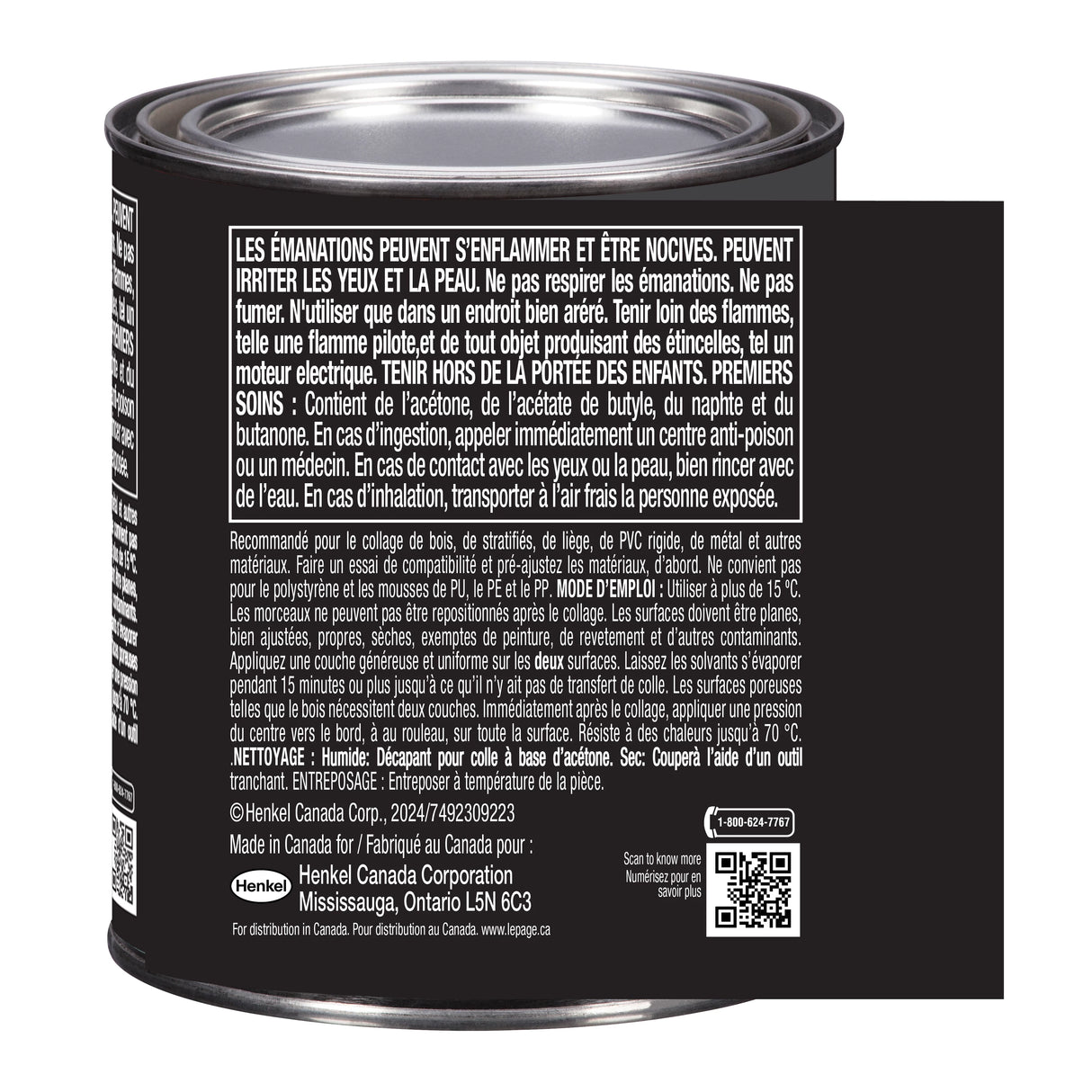 LePage Contact Cement, Light Amber Heavy Duty, 236 ml Can, Pack of 1 LePage