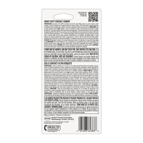 LePage Contact Cement, Light Amber Heavy Duty, 30 ml Tube, Pack of 1 LePage