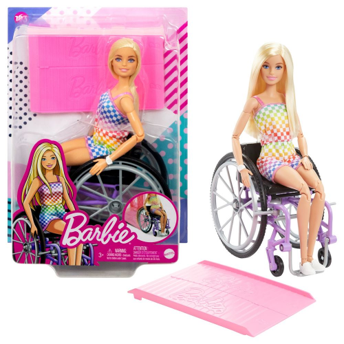BARBIE - FASHIONISTA + WHEELCHAIR - CHECKERS (Case of 2)