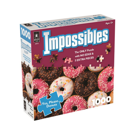 1000pc PUZZLE - IMPOSSIBLES - YES, PLEASE - DONUTS (Case of 4)