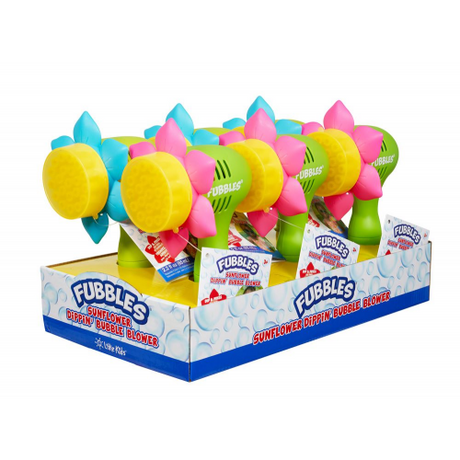 FUBBLES - SUNFLOWER DIPPIN BUBBLES (Case of 6)