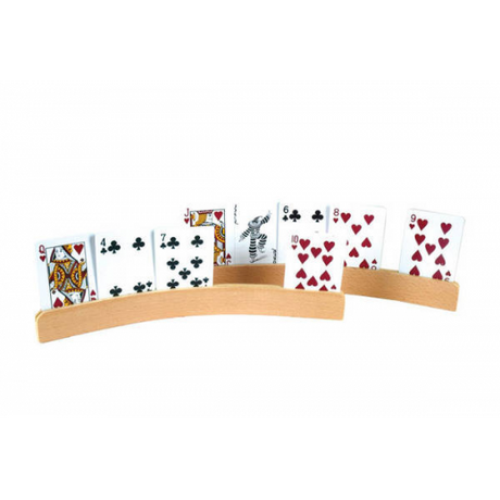 2PC CURVE SHAPE WOODEN CARDHOLDER (Case of 48)