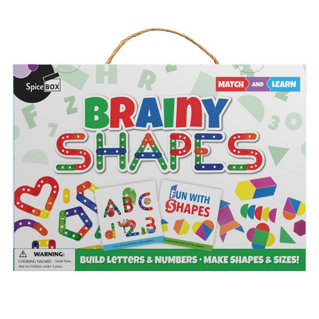 MATCH & LEARN - BRAINY SHAPES (Case of 12)