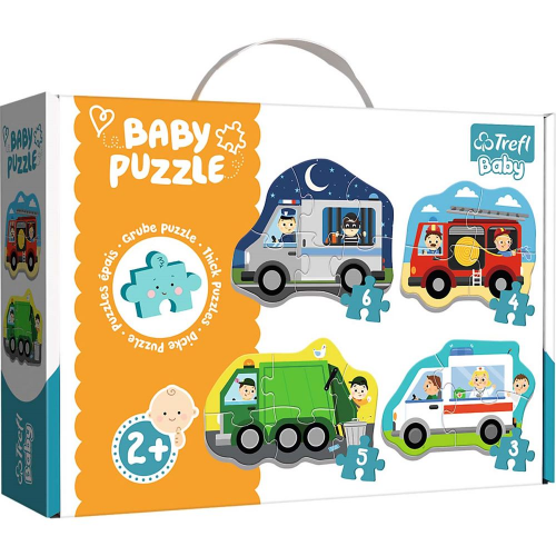 PUZZLE - BABY CLASSIC - VEHICLES and JOBS (Case of 6)