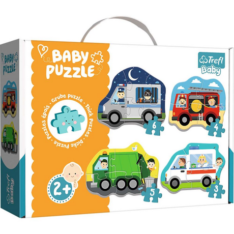 PUZZLE - BABY CLASSIC - VEHICLES and JOBS (Case of 6)