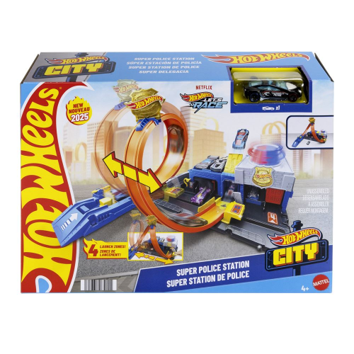 HOT WHEELS - CITY SUPER POLICE STATION PLAYSET (Case of 2)