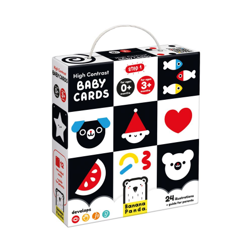 HIGH CONTRAST - BABY - 12 CardsÂ  (0m-3m+) (Case of 10)