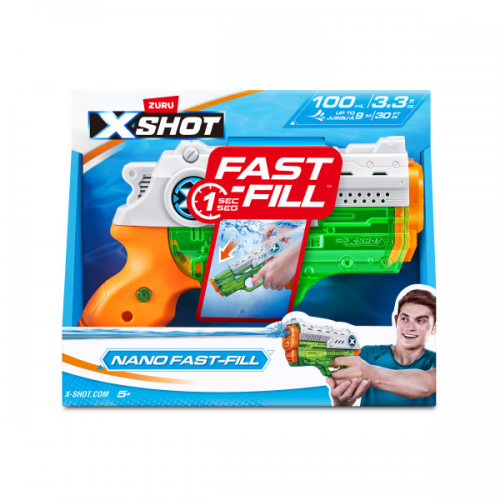 ZURU - X-SHOT - FAST-FILL NANO ASST (Case of 12)