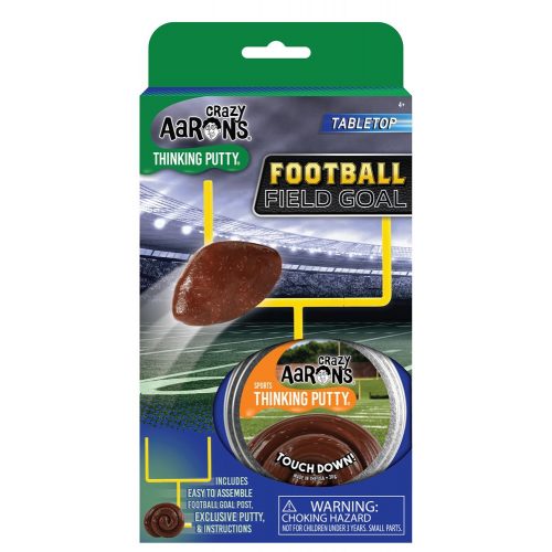 2.75" MINI TIN - SPORT PUTTY - FOOTBALL FIELD GOAL (Case of 6)