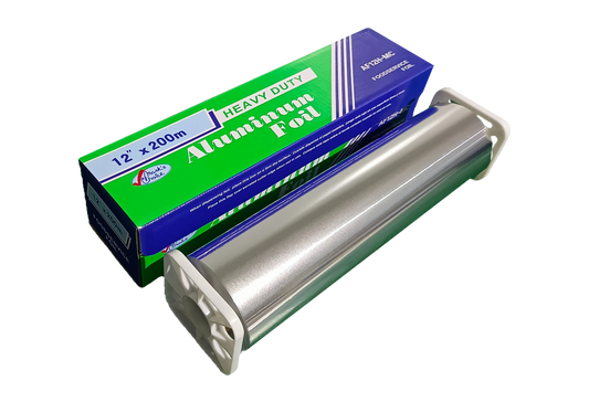 12" x 200m Heavy Aluminum Foil Roll - 1 Roll, 6rolls/cs

 - AF12-MC