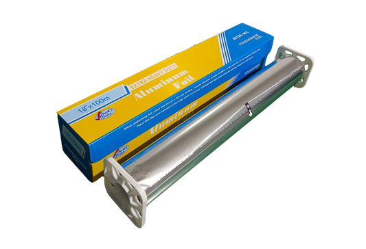 18" Heavy Aluminum Foil Roll With Cutter - 1 Roll