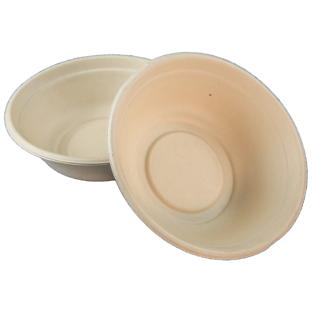 32oz Round Pulp Container - 500 pcs