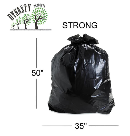 Black Garbage Bags (BLACK 35x50 Str) 35" x 50", Strong