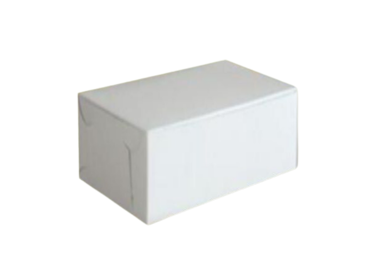 5.5 x 2.6 x 1.75 Half Lb White Cake Box - 250 pcs