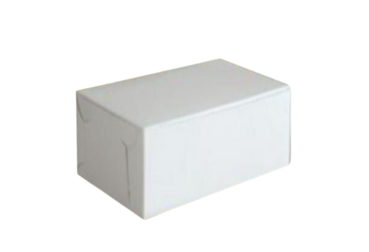 5.5 x 2.6 x 1.75 Half Lb White Cake Box - 250 pcs