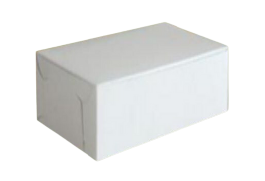 6.5" x 4" x 3" White Cake Box - 250pcs
