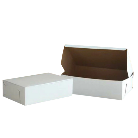 8" x 5.5" x 2.5" White Cake Box - 250/case