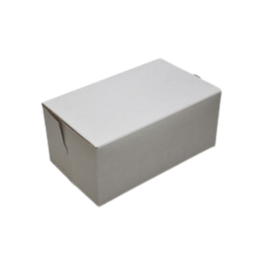 8" x 5.5" x 3.5" White Cake Box - 100 pcs