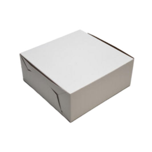 6" x 6" x 2.5" White Cake Box - 250 pcs