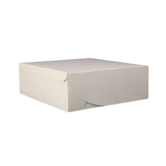6.5" x 6.5" x 3.5" White Cake Box - 250/case